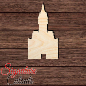 Castle 002 Shape Cutout in Wood, Acrylic or Acrylic Mirror - Signature Cutouts