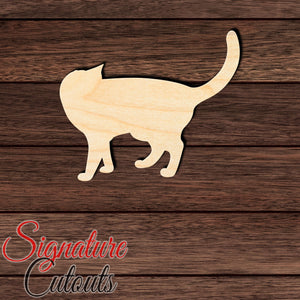 Cat 005 Shape Cutout in Wood, Acrylic or Acrylic Mirror - Signature Cutouts