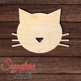 Cat 011 Shape Cutout in Wood, Acrylic or Acrylic Mirror - Signature Cutouts