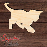 Cat 014 Shape Cutout in Wood, Acrylic or Acrylic Mirror - Signature Cutouts