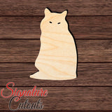 Cat 020 Shape Cutout in Wood, Acrylic or Acrylic Mirror Craft Shapes & Bases Signature Cutouts 