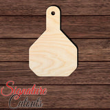 Cattle Tag 002 Shape Cutout in Wood, Acrylic or Acrylic Mirror - Signature Cutouts