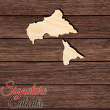 Central Africa Republic Shape Cutout in Wood, Acrylic or Acrylic Mirror - Signature Cutouts