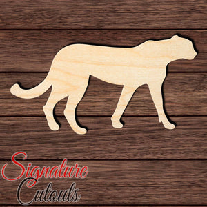 Cheetah 001 Shape Cutout in Wood, Acrylic or Acrylic Mirror - Signature Cutouts