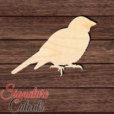 Chickadee Bird 002 Shape Cutout in Wood