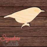 Chickadee Bird 003 Shape Cutout in Wood, Acrylic or Acrylic Mirror - Signature Cutouts