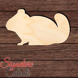 Chinchilla 003 Shape Cutout in Wood, Acrylic or Acrylic Mirror - Signature Cutouts