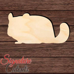 Chinchilla 006 Shape Cutout in Wood, Acrylic or Acrylic Mirror - Signature Cutouts