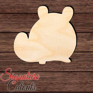 Chinchilla 007 Shape Cutout in Wood, Acrylic or Acrylic Mirror - Signature Cutouts