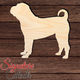 Chinese Shar-pei Shape Cutout in Wood, Acrylic or Acrylic Mirror - Signature Cutouts