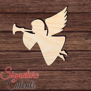 Christmas Angel 002 Shape Cutout in Wood, Acrylic or Acrylic Mirror - Signature Cutouts