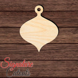 Christmas Ornament 002 Shape Cutout in Wood, Acrylic or Acrylic Mirror Craft Shapes & Bases Signature Cutouts 