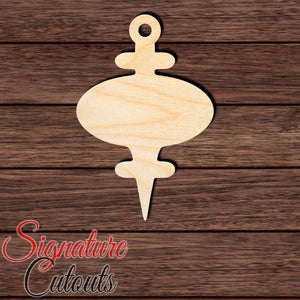 Christmas Ornament 003 Shape Cutout in Wood, Acrylic or Acrylic Mirror Craft Shapes & Bases Signature Cutouts 