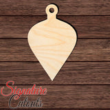 Christmas Ornament 004 Shape Cutout in Wood, Acrylic or Acrylic Mirror Craft Shapes & Bases Signature Cutouts 