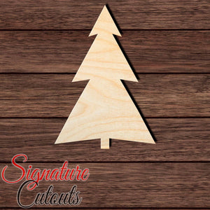 Christmas Tree 001 Shape Cutout in Wood, Acrylic or Acrylic Mirror - Signature Cutouts