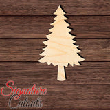Christmas Tree 004 Shape Cutout in Wood, Acrylic or Acrylic Mirror - Signature Cutouts