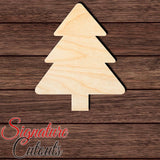 Christmas Tree 007 Shape Cutout in Wood, Acrylic or Acrylic Mirror - Signature Cutouts