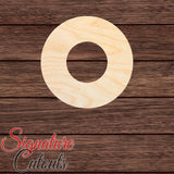 Circle with Hole Shape Cutout in Wood, Acrylic or Acrylic Mirror - Signature Cutouts