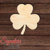 Clover 002 Shape Cutout in Wood, Acrylic or Acrylic Mirror Craft Shapes & Bases Signature Cutouts 
