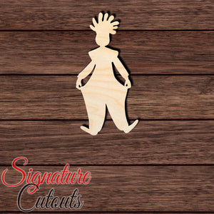 Clown 005 Shape Cutout in Wood, Acrylic or Acrylic Mirror - Signature Cutouts