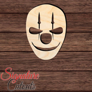 Clown Head 001 Shape Cutout in Wood, Acrylic or Acrylic Mirror - Signature Cutouts