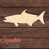 Cobia Fish Shape Cutout in Wood, Acrylic or Acrylic Mirror - Signature Cutouts