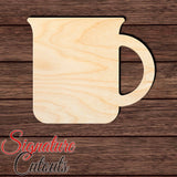 Coffee Mug 004 Shape Cutout in Wood