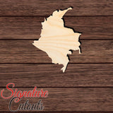 Colombia Republic Shape Cutout in Wood, Acrylic or Acrylic Mirror - Signature Cutouts