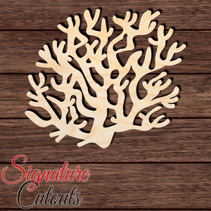 Coral Reef 001 Shape Cutout in Wood, Acrylic or Acrylic Mirror - Signature Cutouts