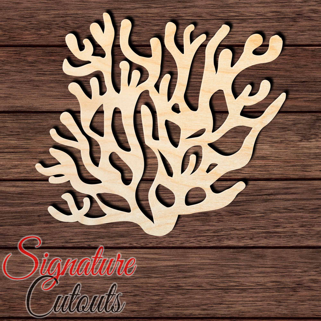 Coral Reef 003 Shape Cutout in Wood, Acrylic or Acrylic Mirror - Signature Cutouts