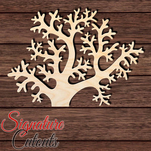 Coral Reef 006 Shape Cutout in Wood, Acrylic or Acrylic Mirror - Signature Cutouts