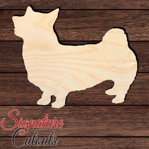 Corgi Inu Shape Cutout in Wood, Acrylic or Acrylic Mirror - Signature Cutouts