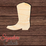 Cowboy Boot 001 No Spur Shape Cutout in Wood