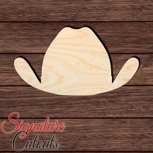 Cowboy Hat 001 Shape Cutout in Wood, Acrylic or Acrylic Mirror - Signature Cutouts