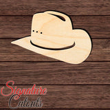 Cowboy Hat 002 Shape Cutout in Wood