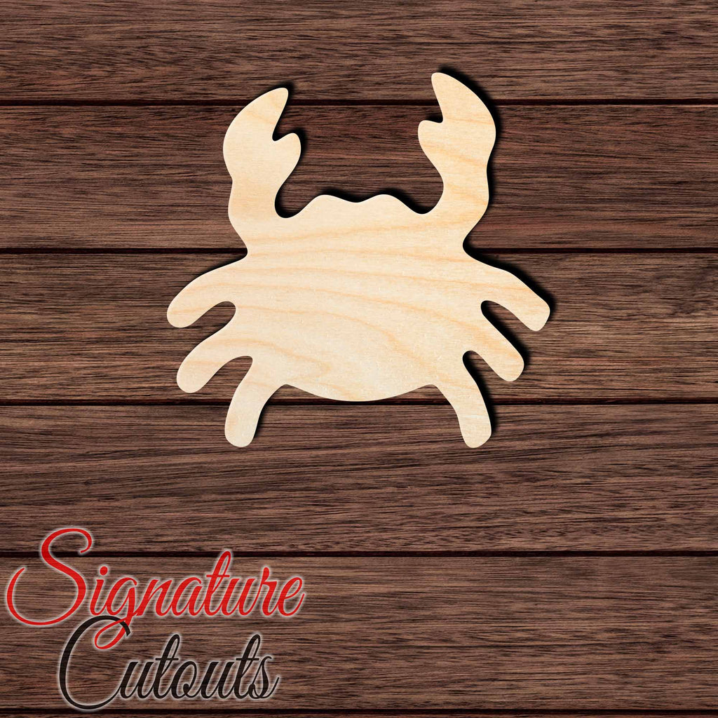 Crab 003 Shape Cutout in Wood, Acrylic or Acrylic Mirror - Signature Cutouts