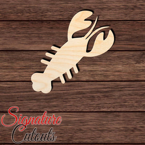 Crawfish 001 Shape Cutout in Wood, Acrylic or Acrylic Mirror - Signature Cutouts
