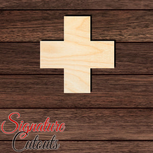 Plus Sign Shape Cutout in Wood, Acrylic or Acrylic Mirror - Signature Cutouts