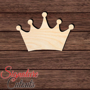 Crown 001 Shape Cutout in Wood, Acrylic or Acrylic Mirror - Signature Cutouts
