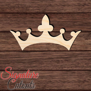 Crown 002 Shape Cutout in Wood, Acrylic or Acrylic Mirror - Signature Cutouts