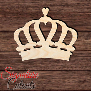 Crown 004 Shape Cutout in Wood, Acrylic or Acrylic Mirror - Signature Cutouts