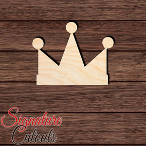 Crown 005 Shape Cutout in Wood, Acrylic or Acrylic Mirror - Signature Cutouts