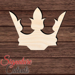 Crown 006 Shape Cutout in Wood, Acrylic or Acrylic Mirror - Signature Cutouts