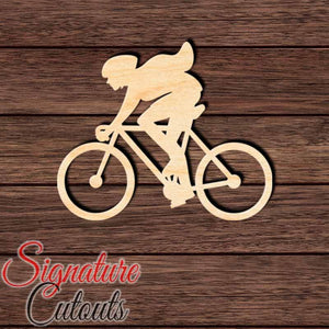 Cycling 002 Shape Cutout in Wood, Acrylic or Acrylic Mirror - Signature Cutouts