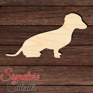 Dachshund 001 Shape Cutout in Wood, Acrylic or Acrylic Mirror - Signature Cutouts
