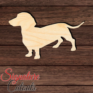 Dachshund 002 Shape Cutout in Wood, Acrylic or Acrylic Mirror - Signature Cutouts