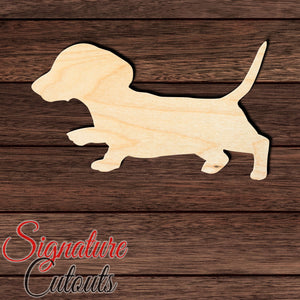 Dachshund 005 Shape Cutout in Wood, Acrylic or Acrylic Mirror - Signature Cutouts