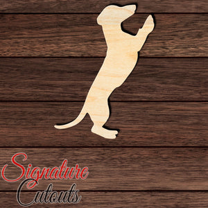 Dachshund 007 Shape Cutout in Wood, Acrylic or Acrylic Mirror - Signature Cutouts