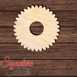 Daisy 002 en Shape Cutout in Wood, Acrylic or Acrylic Mirror - Signature Cutouts