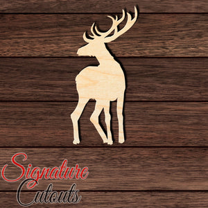 Deer 004 Shape Cutout in Wood, Acrylic or Acrylic Mirror - Signature Cutouts